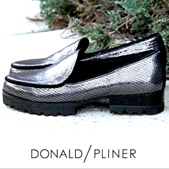 LAST 1 NWT DONALD PLINER Leather Loafers - Picture 2 of 7